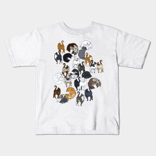 Crazy Cat Person All Over Print Kids T-Shirt